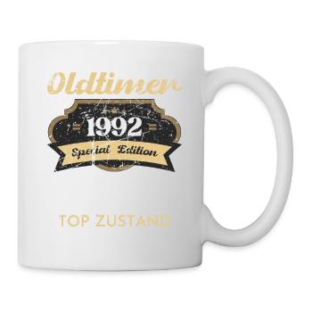 30 Jahre Oldtimer 1992 Jahrgang Geburtstag - Tasse - Weiß - Rechts
