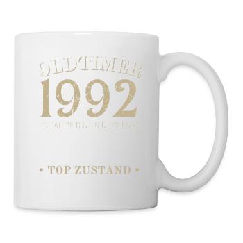 30 Jahre Oldtimer 1992 Jahrgang Geburtstag - Tasse - Weiß - Rechts
