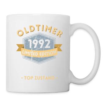 30 Jahre Oldtimer 1992 Jahrgang Geburtstag - Tasse - Weiß - Rechts