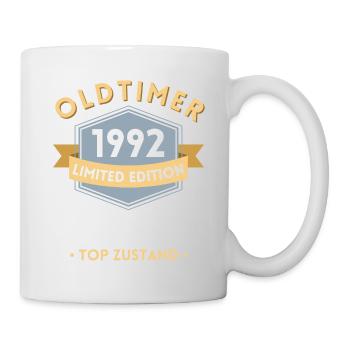 30 Jahre Oldtimer 1992 Jahrgang Geburtstag - Tasse - Weiß - Rechts