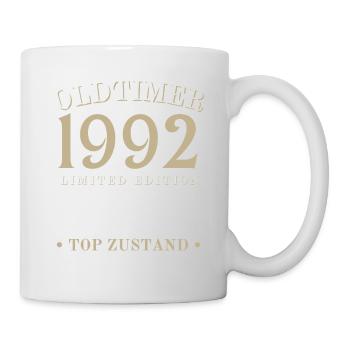 30 Jahre Oldtimer 1992 Jahrgang Geburtstag - Tasse - Weiß - Rechts