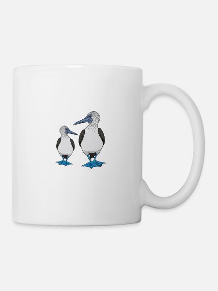 Boobies Seevögel Blau-Fuß-Booby-Vogel - Tasse - Weiß