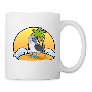 Tölpel Seevögel Blaufußtölpel - Tasse - Weiß - Rechts