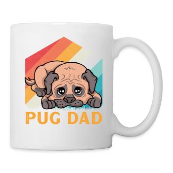Pug Dad - Tasse - Weiß - Rechts