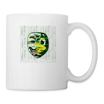 Cyber Security Professional Hacker Maske Linux - Tasse - Weiß - Rechts