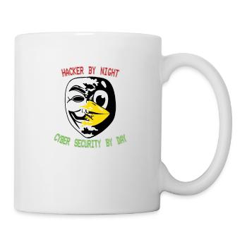 Lustiger Cyber Security Expert Linux Pinguin als - Tasse - Weiß - Rechts