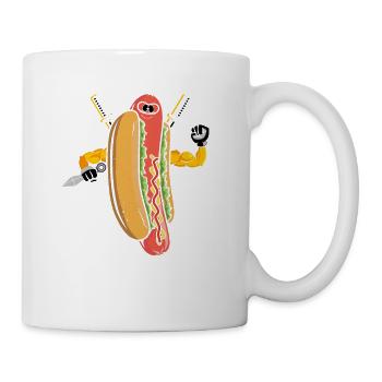 Ninja Fighter Hot Dog Love Hot Dog - Mug - white - Right