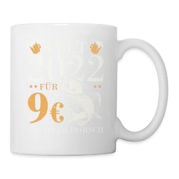 Sylt 2022 für 9€ ich dreh dorsch und abfeiern Bier - Tasse - Weiß - Rechts