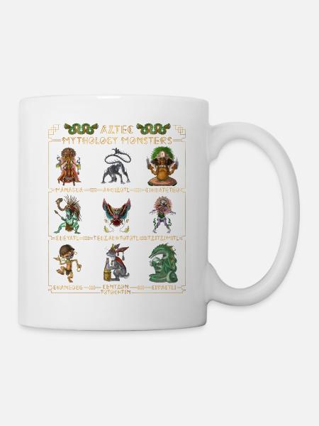Alte aztekische Mythologie Monster - Tasse - Weiß