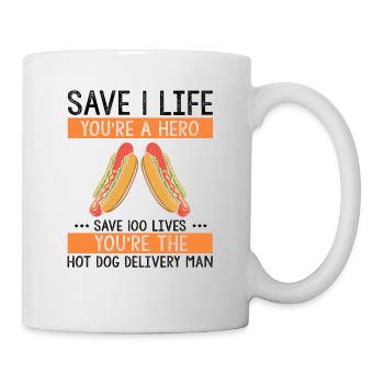 Hot Dog Maker Grill BBQ Hot Dog Grill Master - Mug blanc - blanc - Droite