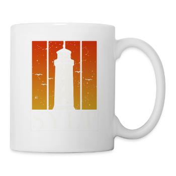 Ich Liebe Sylt Meine Insel Zum Entspannen Möwe In - Tasse - Weiß - Rechts