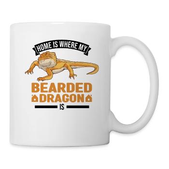 Home is where my Bearded Dragon is Bartagame - Tasse - Weiß - Rechts