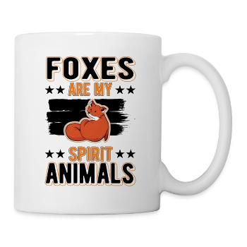 Les renards sont mes animaux spirituels Renard - Mug blanc - blanc - Droite