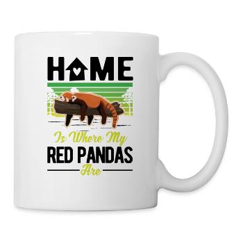 Home is where my Red Pandas are Roter Panda - Mug - white - Right