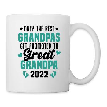 Les meilleurs grands-pères sont promus en 2022 - Mug blanc - blanc - Droite