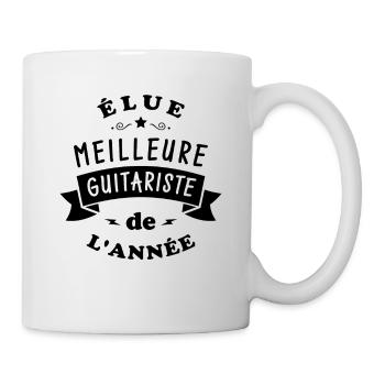 Elue meilleure guitariste de l’année - Mug blanc - blanc - Droite