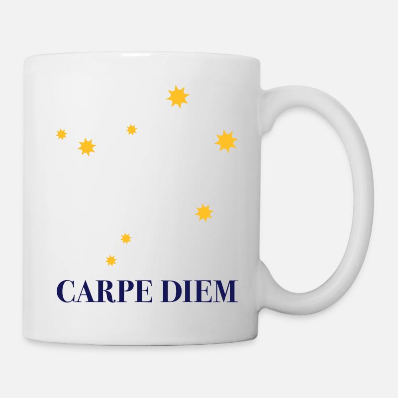 Carpe Diem used the day constellation Libra Libra Ode - Mug - white