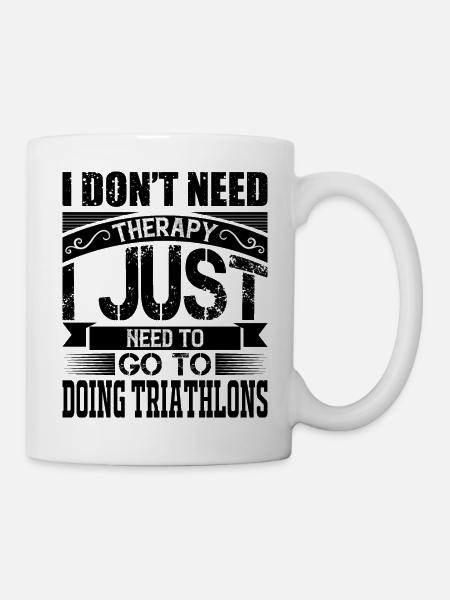 Triathlon-Therapie - Tasse - Weiß