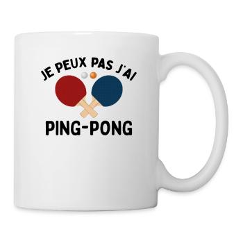Je Peux Pas J'ai Ping Pong - Mug blanc - blanc - Droite