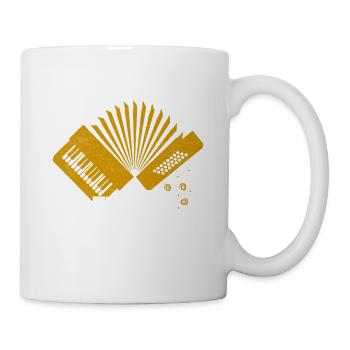 Accordion To Me Polka Music Is Always The Answer - Tasse - Weiß - Rechts