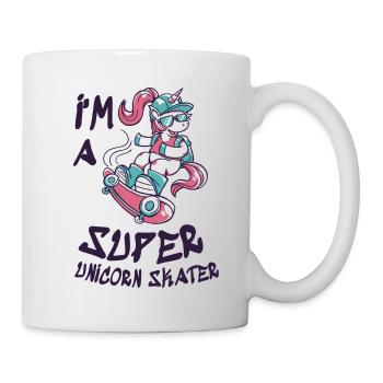 I'm a super unicorn skater - Mug blanc - blanc - Droite