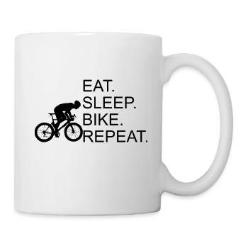 EAT SLEEP BIKE REPEAT BIKE GIFT - Mug - white - Right