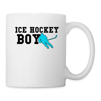 ice hockey boy - Mug - white - Right