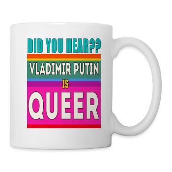 Pride Mad Vlad est un design queer de Poutine - Mug blanc - blanc - Droite