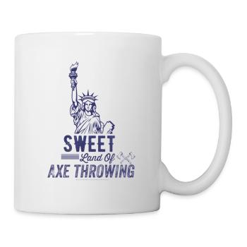 Sweet land axe throwing axe throw sport shirts - Mug - white - Right