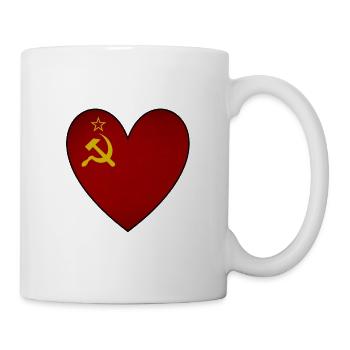 Soviet Union Flag Heart - Mug - white - Right