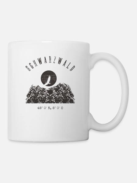 Schwarzwald Koordinaten Schwarzwälder Gebirge - Tasse - Weiß