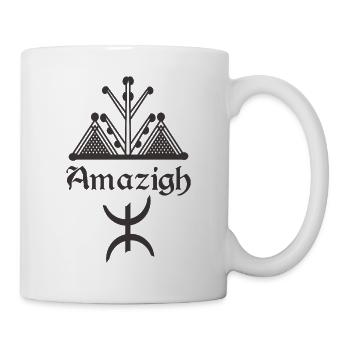 Amazigh Kabyle Dekoration Motive - Tasse - Weiß - Rechts