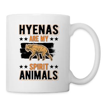 Hyène Animal Terre Loup Hyène - Mug blanc - blanc - Droite