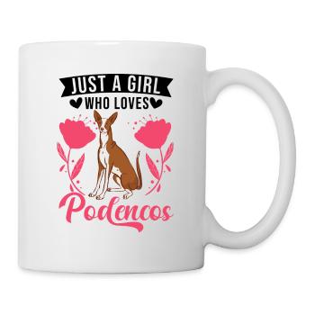 Juste une fille qui aime Podencos Girls - Mug blanc - blanc - Droite