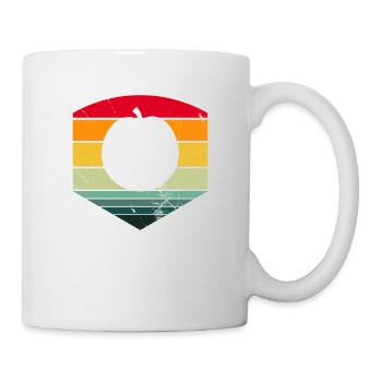 Apple Healthy Fruit Fruit Vegan Retro Gift - Mug - white - Right