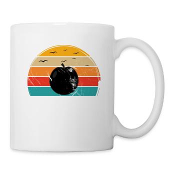 Apricot Fruit Lover Retro Veggie Diet Gift idea - Tasse - Weiß - Rechts