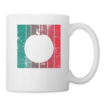 Apple Healthy Fruit Fruit Vegan Retro Gift - Mug - white - Right