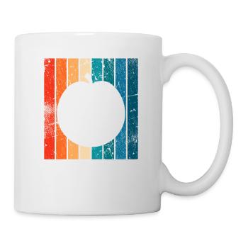 Apricot Fruit Lover Retro Veggie Diet Idée cadeau - Mug blanc - blanc - Droite