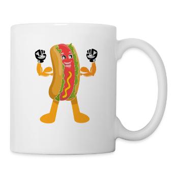 Hot Dog Bodybuilding Fitness Gym Cadeau - Mug blanc - blanc - Droite