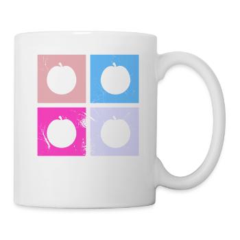 Apricot Fruit Lover Retro Veggie Diet Idée cadeau - Mug blanc - blanc - Droite