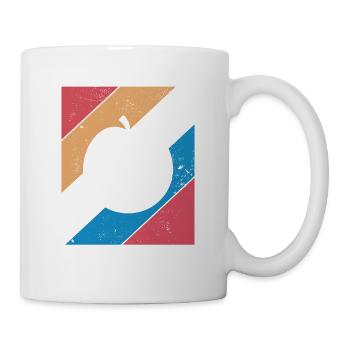 Apricot Fruit Lover Retro Veggie Diet Gift idea - Mug - white - Right