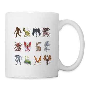 Cryptozoology Creatures - Mug - white - Right