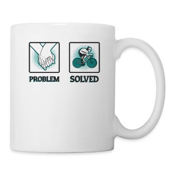 Funny cyclist - Mug - white - Right