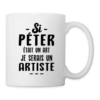 Humour Si péter était un art je serais un artiste - Mug blanc - blanc - Droite