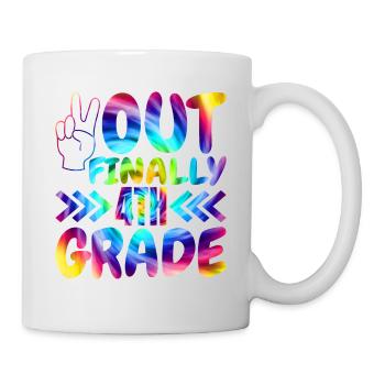 Out Endlich Grundschüler Der 4. Klasse - Tasse - Weiß - Rechts