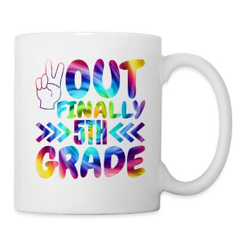 Out Endlich Grundschüler Der 5. Klasse - Tasse - Weiß - Rechts