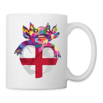 England Flag Vintage English Flag Used Look - Mug - white - Right