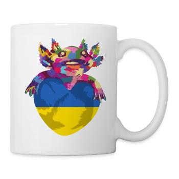 Drapeau de l’Ukraine Vintage Drapeau ukrainien d’occasion Look - Mug blanc - blanc - Droite