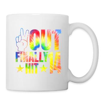 Finally hit 14 year old celebrant 14. - Mug - white - Right