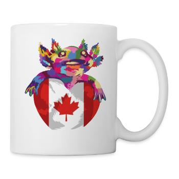 Kanada Flagge Ahornblatt Kanadische Fahne Canada - Tasse - Weiß - Rechts